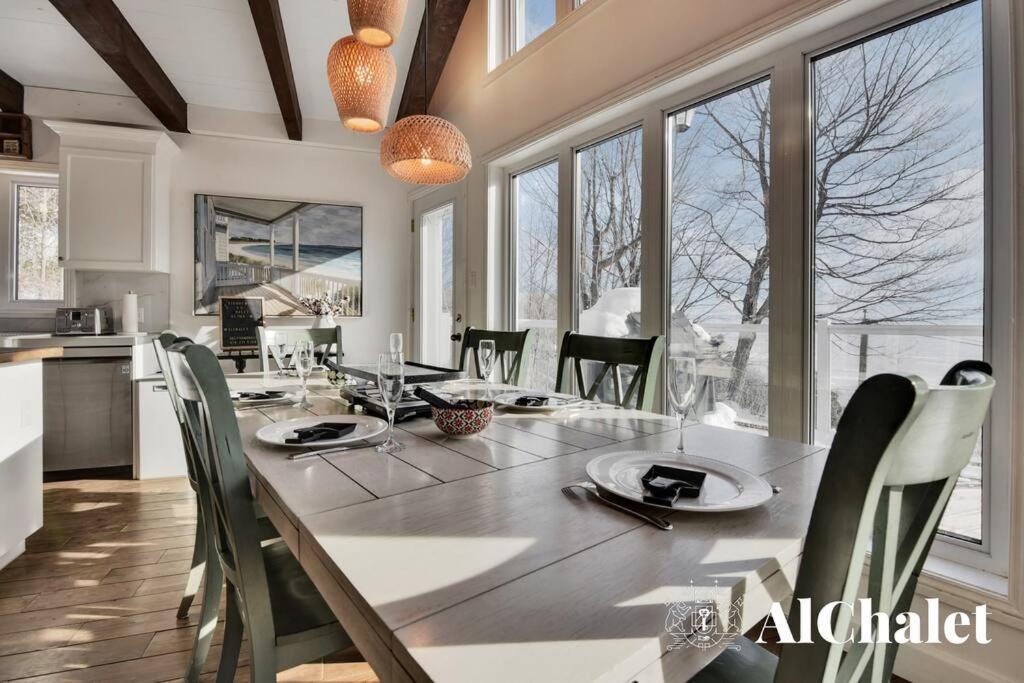 Aelpha-M - Magnifique Vue Sur Le Fleuve Villa Baie-Saint-Paul Exterior foto